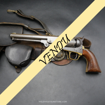Colt navy Belt revolver calibre 36, arme de collection poudre noire intouchée