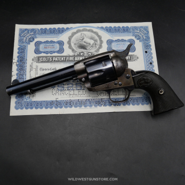 Incroyable Colt Single Action Army jaspage et canon miroir cal. 38-40 Fabrication 1897