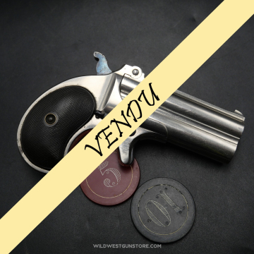 Pistolet de collection Remington Deringer Over-under cal.41 Nickelage origine 100%