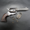 Revolver de collection Colt Single Action Army parfait état mécanique, canon Cal. 45 miroir