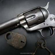 Revolver de collection Colt Single Action Army parfait état mécanique, canon Cal. 45 miroir