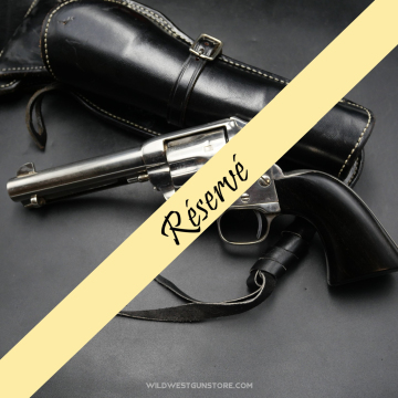 Revolver Colt Western Peacemaker canon miroir calibre 32-20 restauré