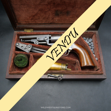 Revolver Colt Pocket et son coffre complet d'origine, calibre 31 fabrication précoce