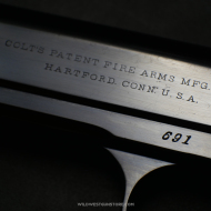 Pistolet Colt 1900 Canon miroir cal.38 Acp, restauration parfaite, fabrication précoce