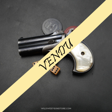 Remington Derringer Fabrication tardive UMC Canons miroirs cal. 41, pistolet collection