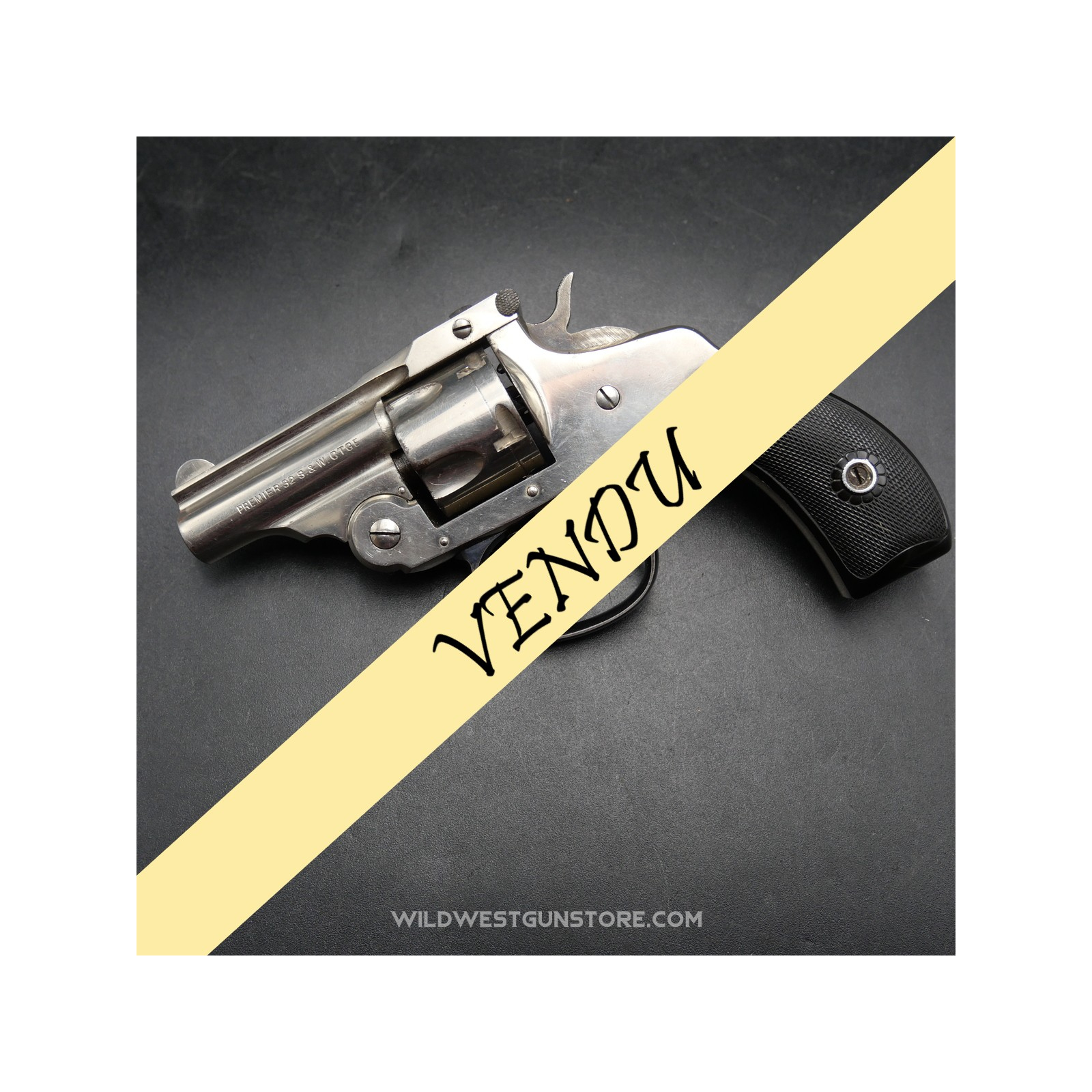 Bicycle revolver Harrington & Richardson cal.32 nickelé 100%