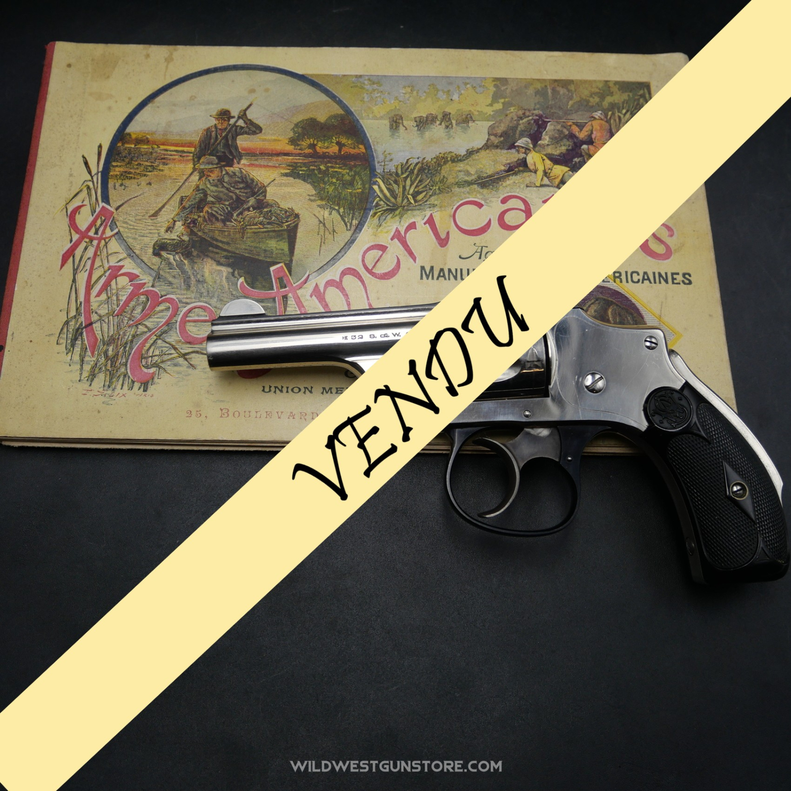 Parfait revolver de collection Smith Wesson DA lemon squeezer Canon miroir cal.32
