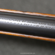 Savage Rifle Model 1899 Tang Sight Canon miroir Cal .30-30 Wcf – Arme de collection datée 1901