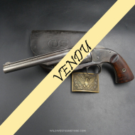 Smith & Wesson Schofield de dotation US Cavalry rare modèle nickelé cal.45