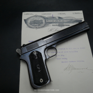 Rare Pistolet de collection Colt automatic 1900, Canon miroir Cal.38 ACP, numéro série 43