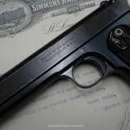 Rare Pistolet de collection Colt automatic 1900, Canon miroir Cal.38 ACP, numéro série 43