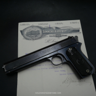 Rare Pistolet de collection Colt automatic 1900, Canon miroir Cal.38 ACP, numéro série 43