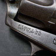 Revolver Western Colt SAA canon 4''3/4 calibre 45 smokeless frame et sa lettre archive Colt