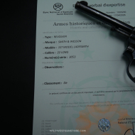 Revolver de Collection Smith et Wesson LadySmith Calibre 22 bronzage d'origine