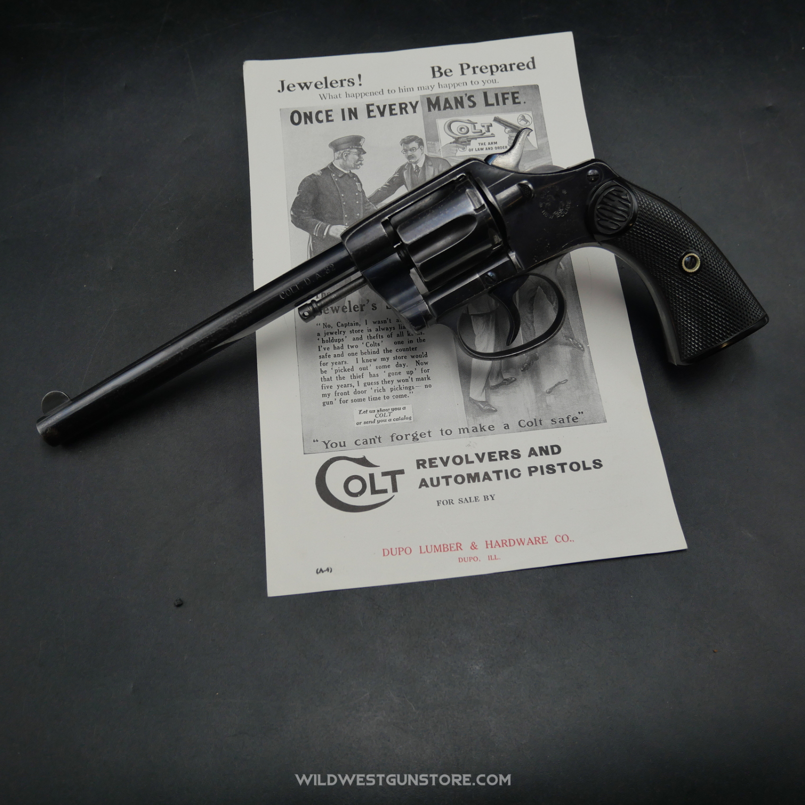 Colt New Police 1897 – Calibre .32 Colt – Canon 6 pouces – Numéro de Série 10000 – État Mint