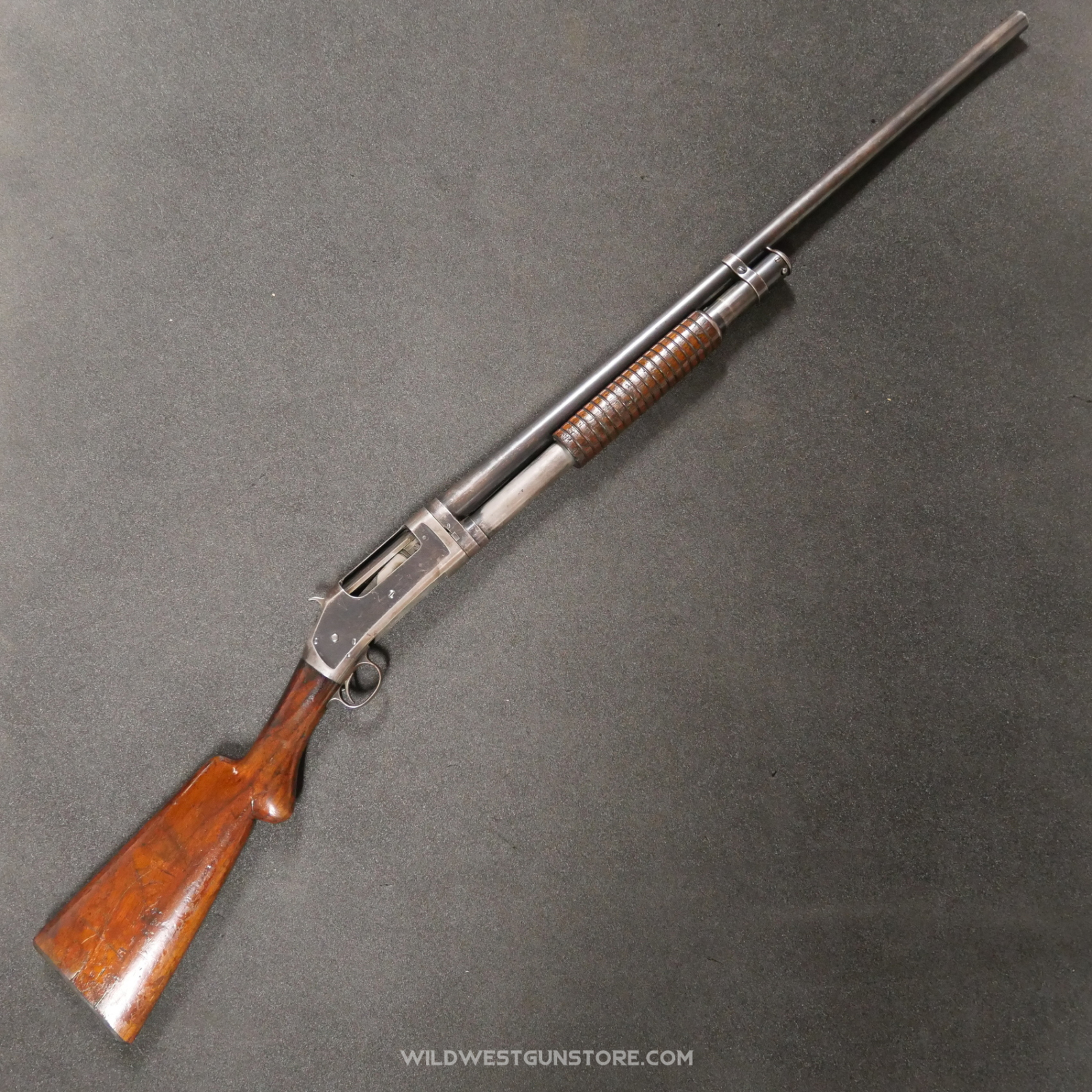 Fusil à pompe Winchester Model 1897 Takedown- Canon miroir Calibe12  Full Choke de 1904