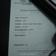 Colt Alaskan US Army Cal.45 double action 1878/1902 parfait état et canon miroir