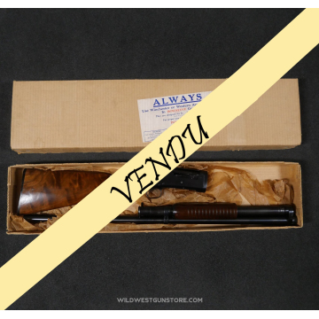 Exceptionnel Winchester 1897 Canon miroir Cal.12 tardif et son rarissime boite d'origine
