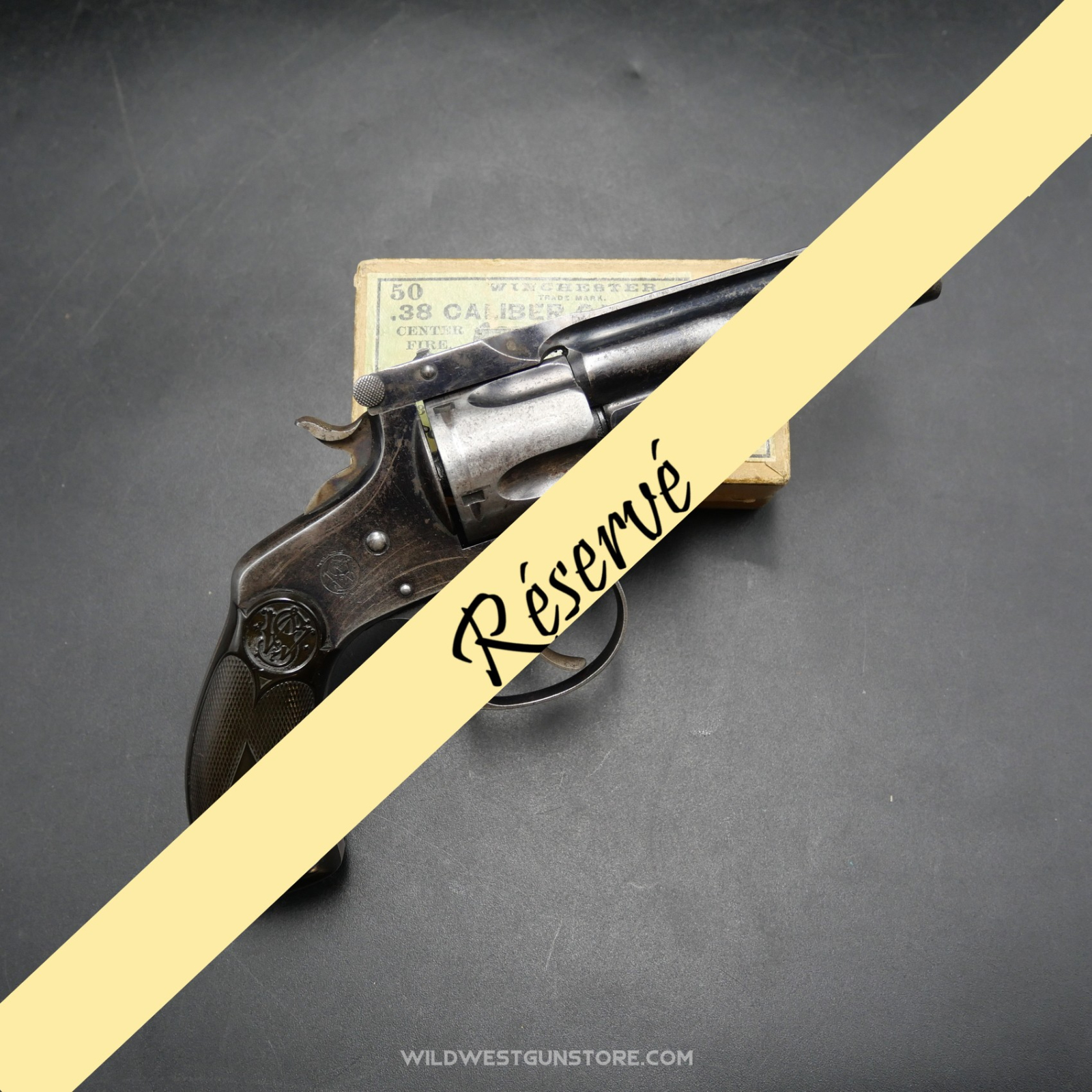 Smith & Wesson canon miroir calibre 38 4th modèle parfait état