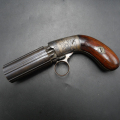 Pepperbox Bolen & Syms Medium Frame calibre .31, Pistolet de collection à poudre noire