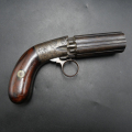 Pepperbox Bolen & Syms Medium Frame calibre .31, Pistolet de collection à poudre noire