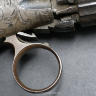Pepperbox Bolen & Syms Medium Frame calibre .31, Pistolet de collection à poudre noire