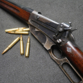 Winchester Model 1895 canon miroir cal .30-06, carabine lever action visée Lyman