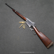 Winchester Model 1895 canon miroir cal .30-06, carabine lever action visée Lyman
