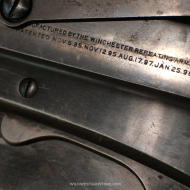 Winchester Model 1895 canon miroir cal .30-06, carabine lever action visée Lyman
