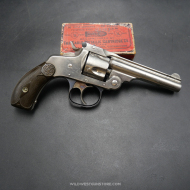 Revolver de collection Smith et Wesson DA 32 SW nickelage d'origine