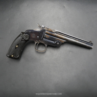 Pistolet Smith et Wesson 1891 canon 6'' miroir Calibre 22 LR