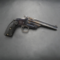 Pistolet Smith et Wesson 1891 canon 6'' miroir Calibre 22 LR