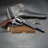 Rare Colt SAA Peacemaker US Cavalerie précoce, canon miroir cal 45 restauration