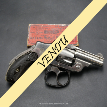 Revolver Smith Wesson 'Safety Bicycle' Hammerless 2nd model Canon 2'' Calibre 32
