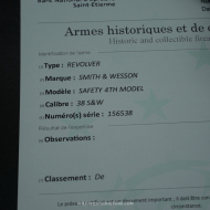 Revolver Smith & Wesson .38 Safety Hammerless 4th Model et boite d'origine