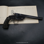 Pistolet de collection et tir Smith & Wesson 1891 Canon miroir 8'' miroir