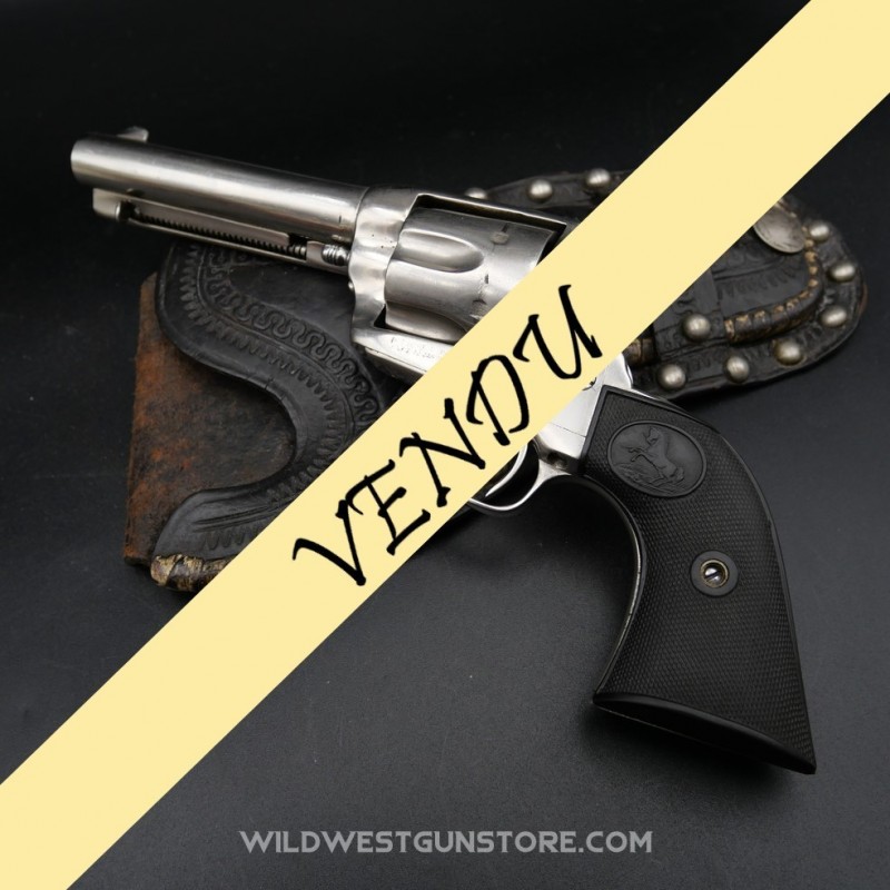 Colt Peacemaker SAA calibre 45 canon 4''3/4 version nickelée