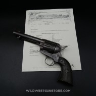 Colt Peacemaker intouché de 1895 et son Certificat Colt