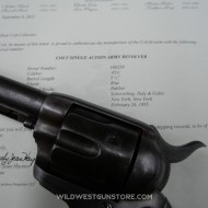 Colt Peacemaker intouché de 1895 et son Certificat Colt