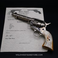 Colt Peacemaker cal .45 gravé Harris avec son certificat