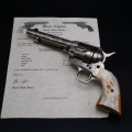Colt Peacemaker cal .45 gravé Harris avec son certificat