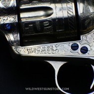 Colt Peacemaker cal .45 gravé Harris avec son certificat