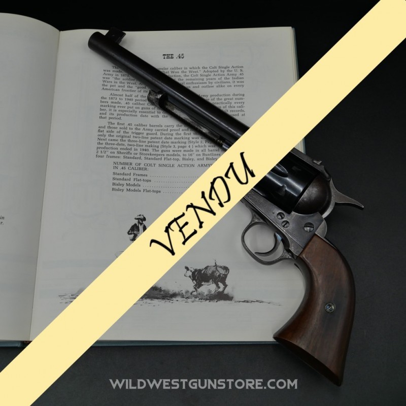 Rarissime Revolver Colt SAA modèle Flat-top calibre .45 Colt