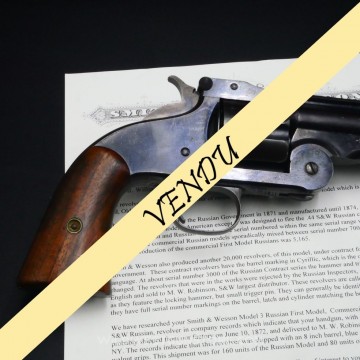 Rare 1st Model Russian Smith Wesson calibre 44RU et sa lettre S&W