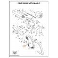 Vis pour plaquettes, bushing Colt Single Action Army