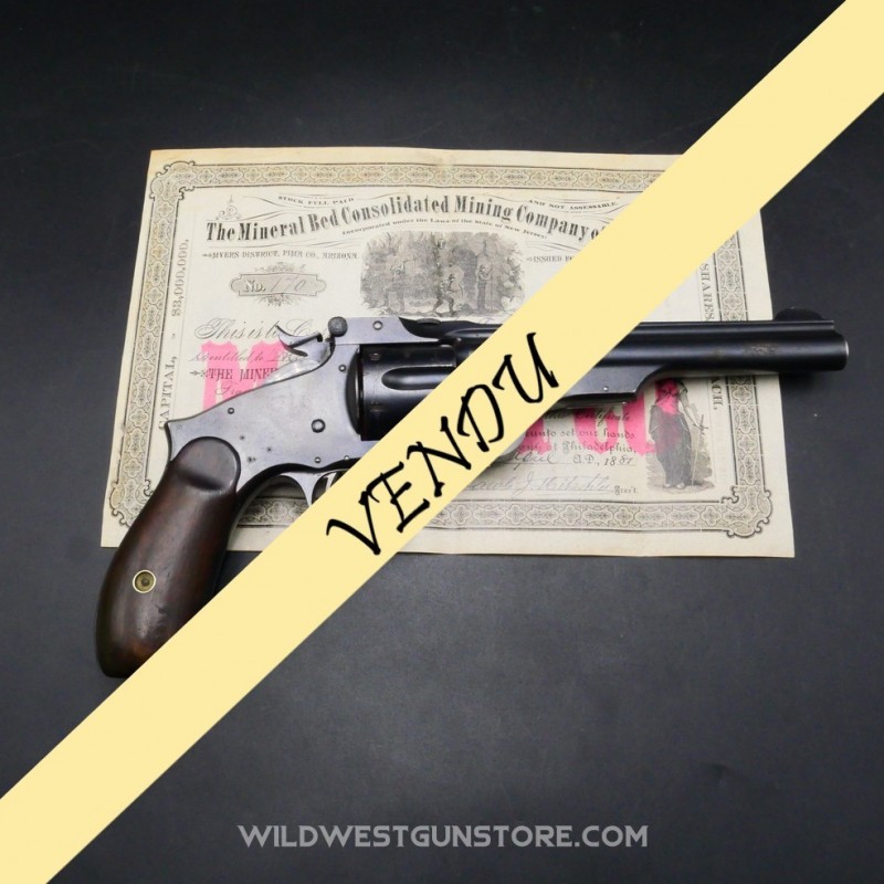 Revolver Type Smith Wesson type num3 Canon Miroir 44Ru