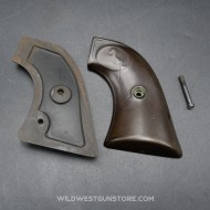 Plaquettes Origine Gutta Percha Colt SAA 1st Gen usure
