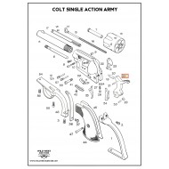 Chien neuf pour Colt single action army type fanning