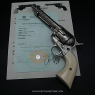 Colt Peacemaker gravé Harris et certificat canon miroir