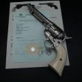 Colt Peacemaker gravé Harris et certificat canon miroir